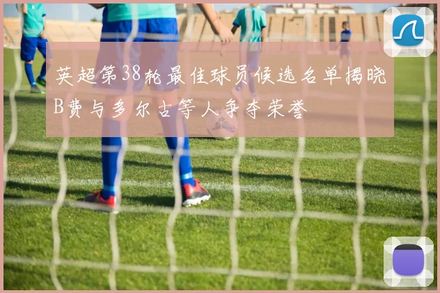 英超第38轮最佳球员候选名单揭晓B费与多尔古等人争夺荣誉